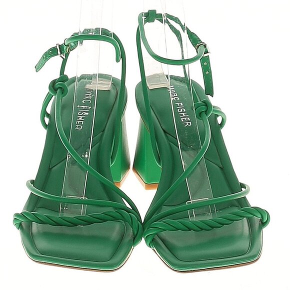 Green Marc Fisher Block Heel Strappy Sandal Shoes. 7.5m - Picture 1 of 2